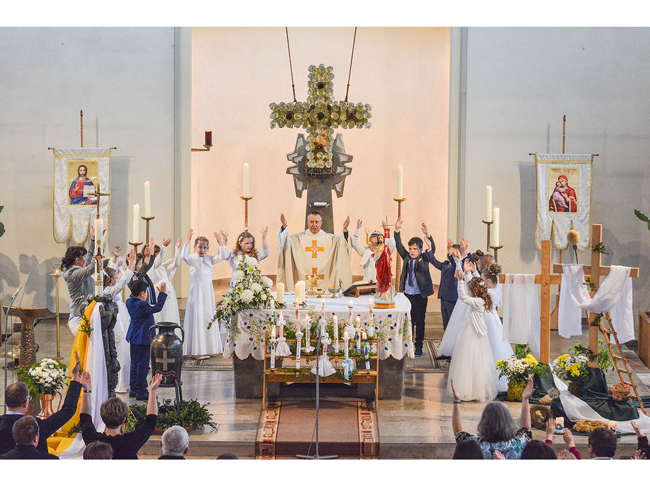 Feier der 1. Heiligen Kommunion in Sankt Maria (Foto: Michael Bohl)